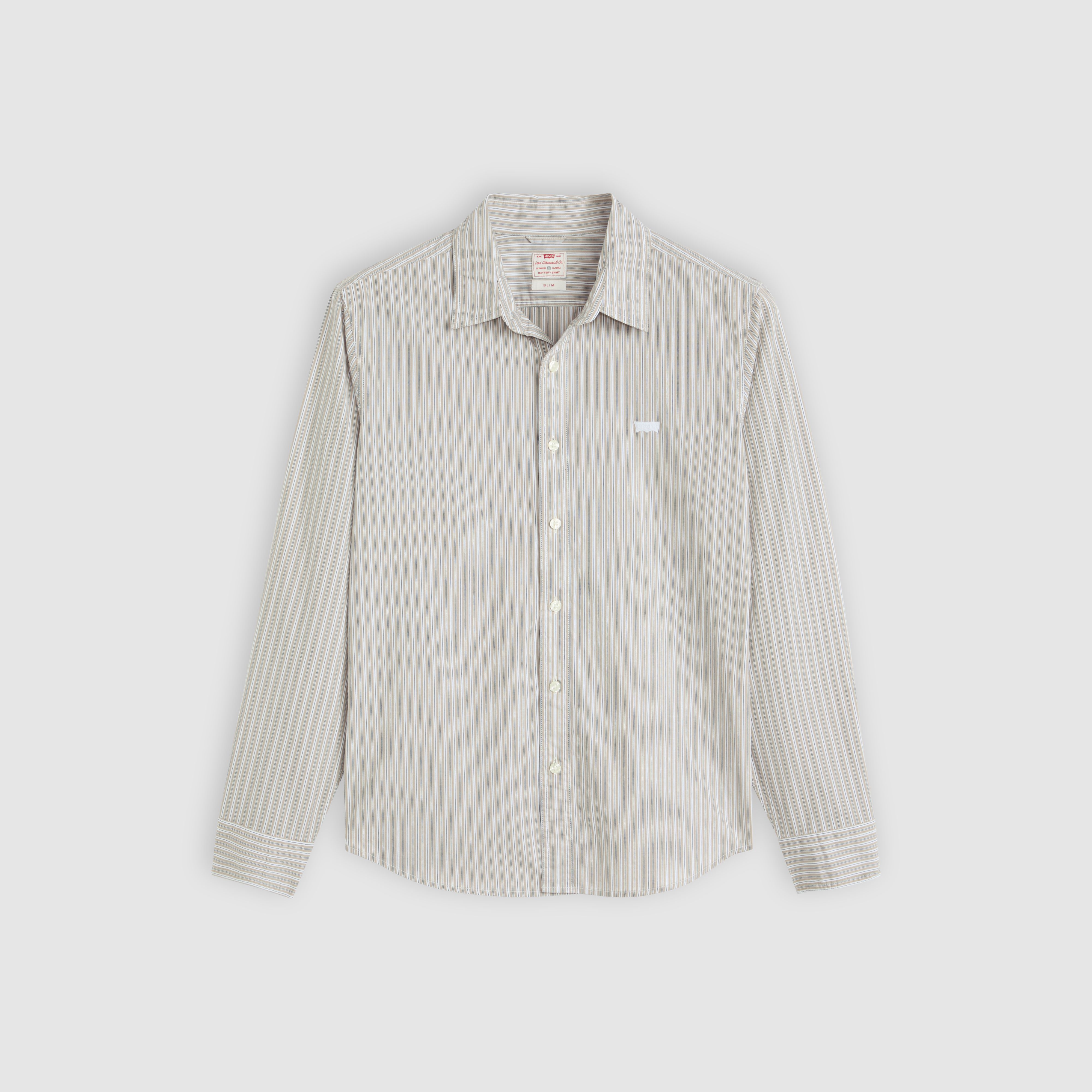 Battery Housemark Slim Fit overhemd 5