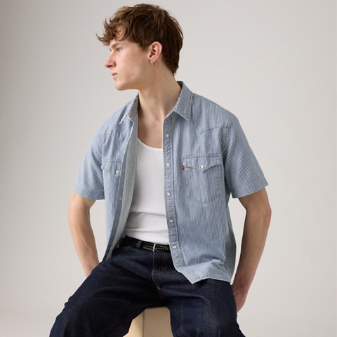Мужские рубашки Levi's Classic Standard Western Short-Sleeve Shirt