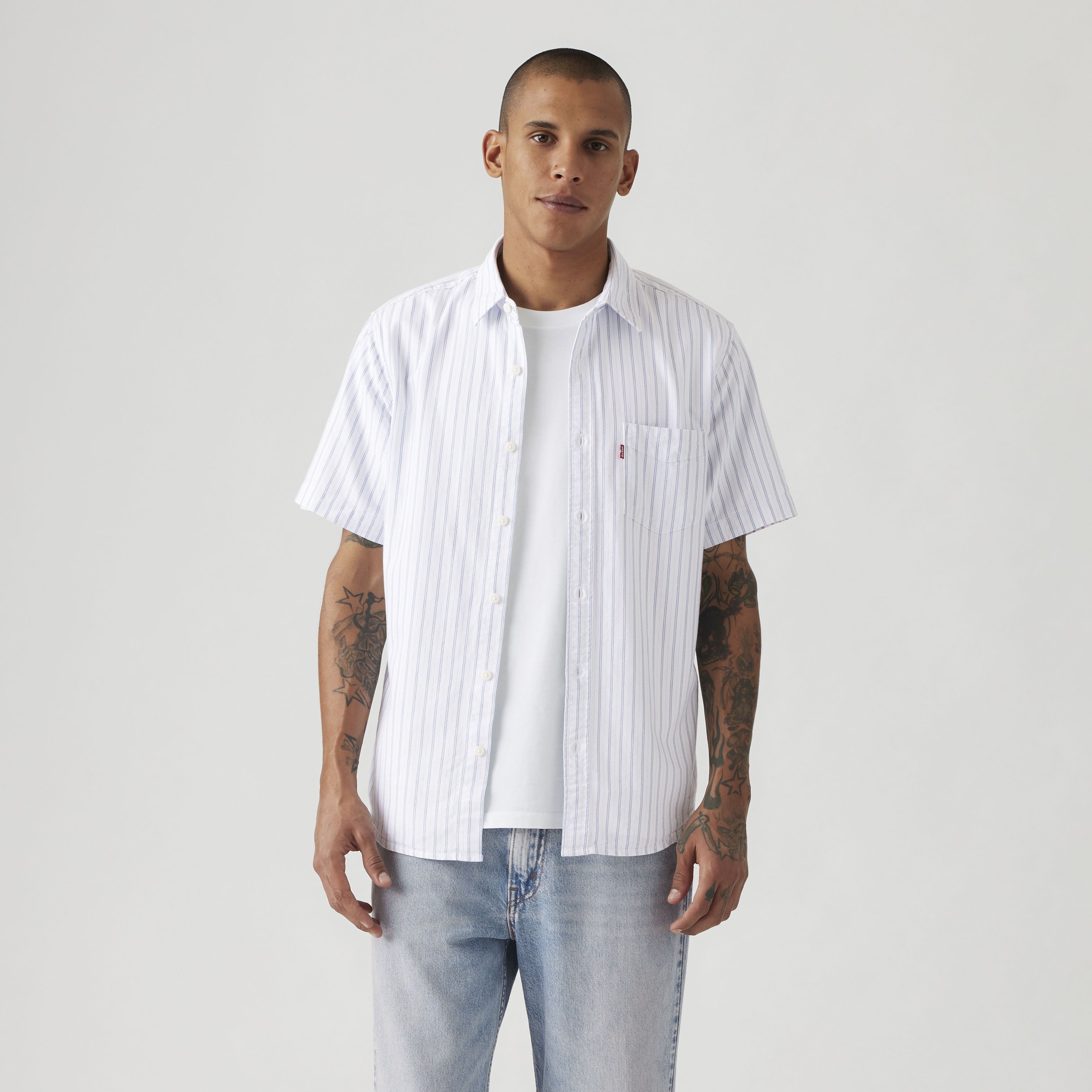 Short Sleeve Classic One Pocket Standard Fit Shirt 3