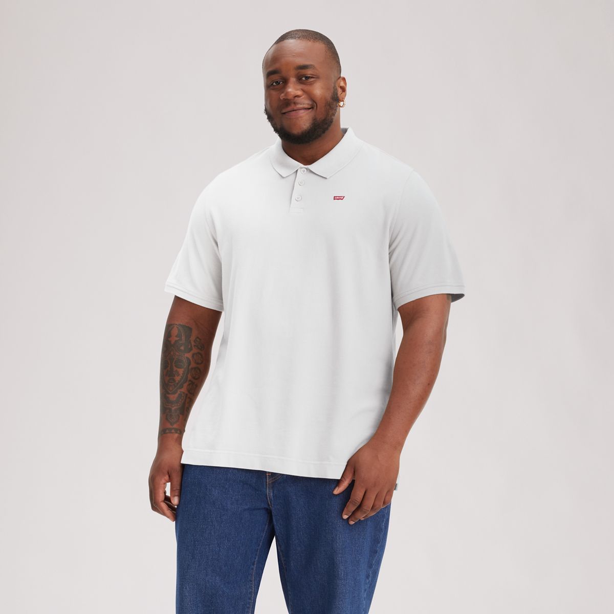 100% Cotton Housemark Polo (Big) — White - White