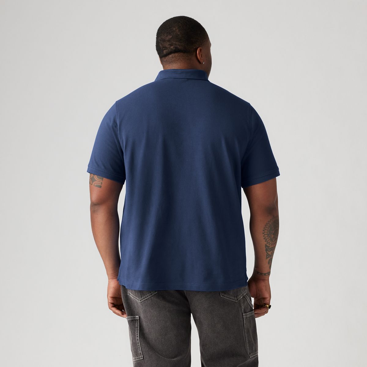 100% Cotton Housemark Polo (Big) — Navy Blazer - Blue