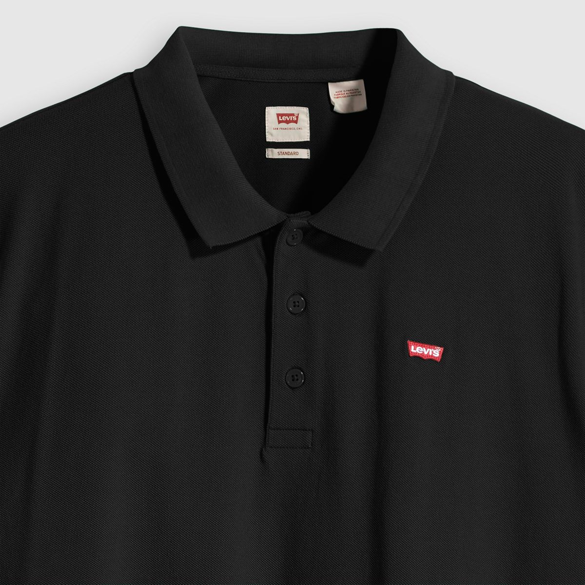 100% Cotton Housemark Polo (Big) — Mineral Black - Black