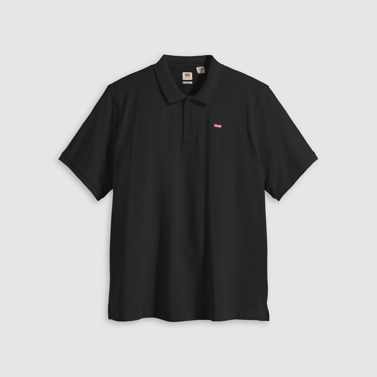 100% Cotton Housemark Polo (Big) — Mineral Black - Black