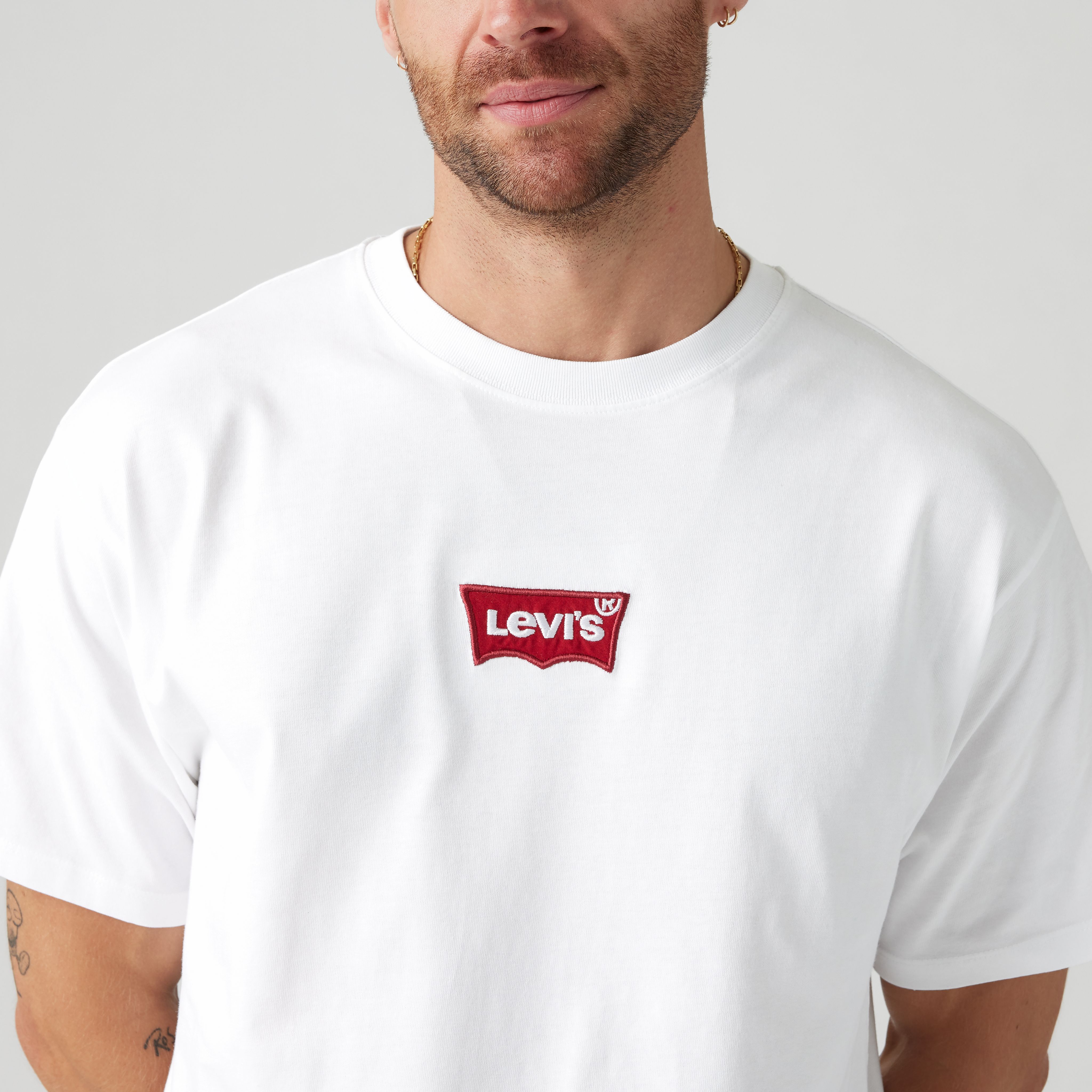 Relaxed Fit Embroidered Badge Vintage Graphic T-Shirt 4