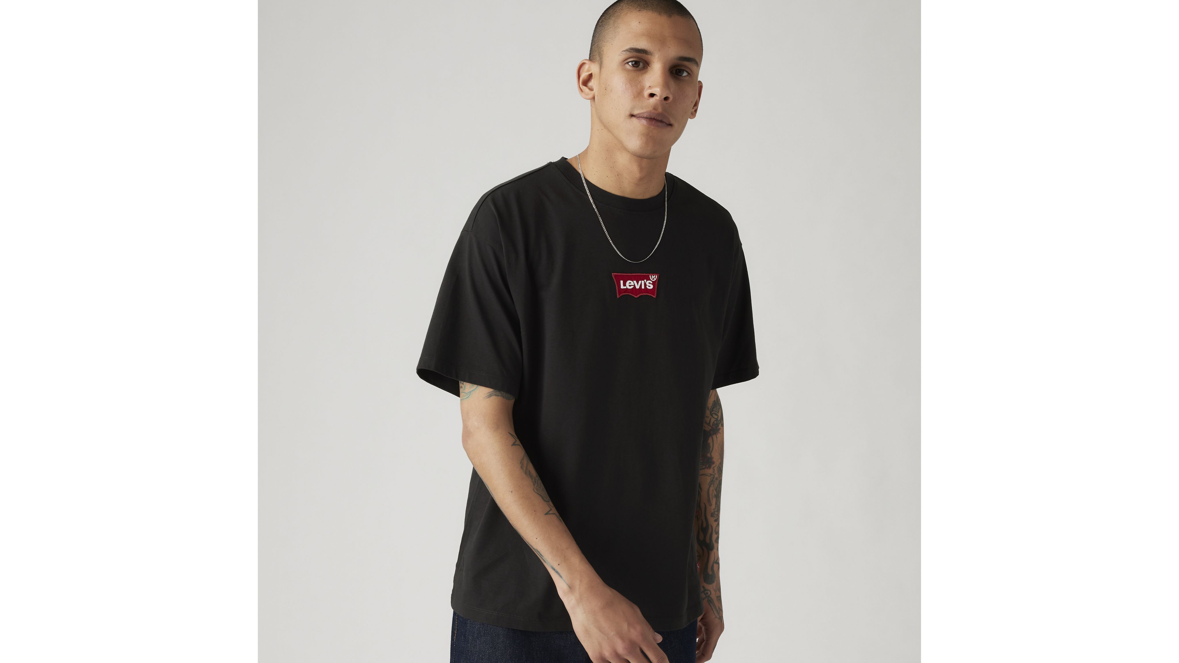 Embroidered Badge Vintage Fit Graphic T-Shirt 1