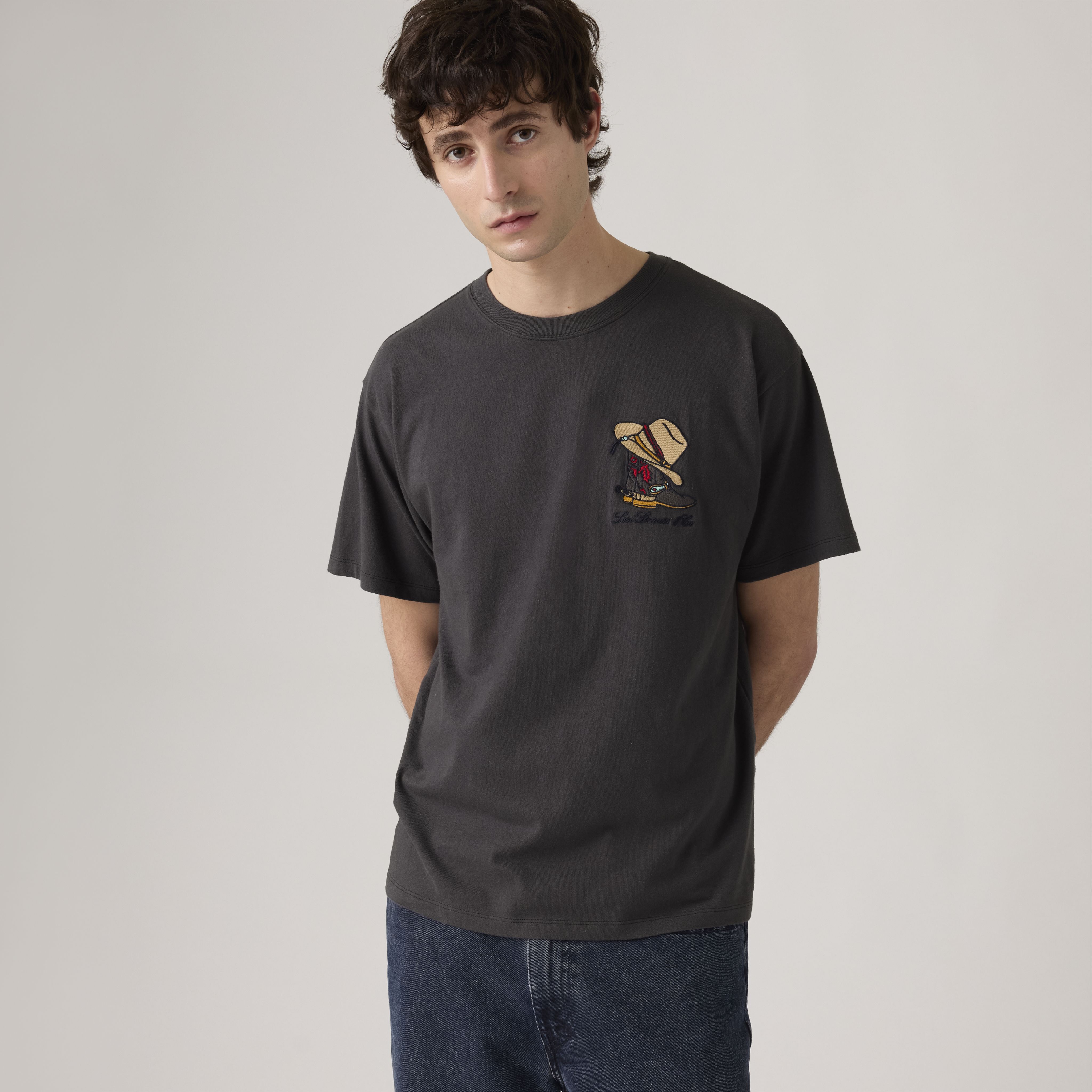 Vintage Fit T-Shirt mit Grafik 1