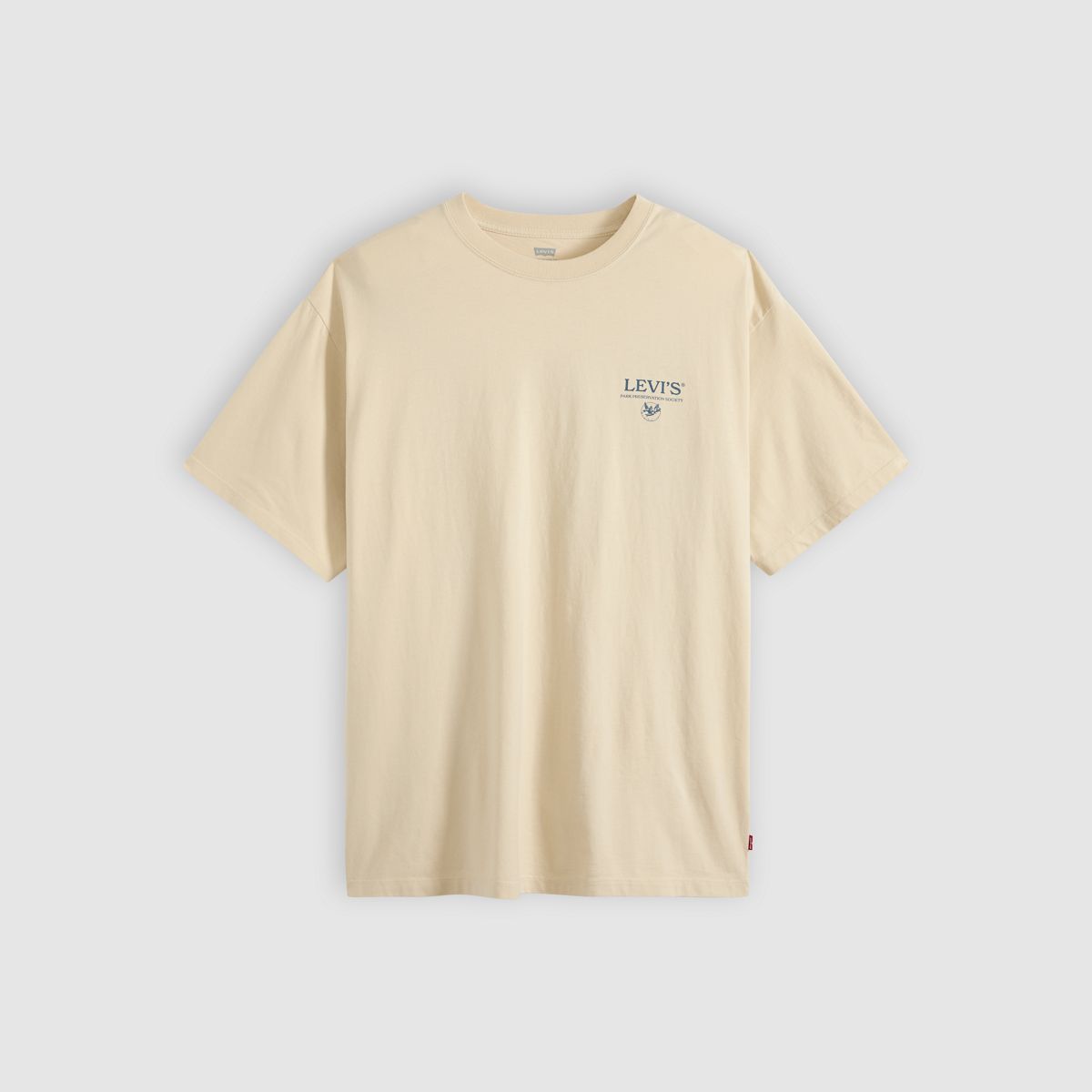 Relaxed Vintage Graphic T-Shirt — Levis Botanical 2 Castle Wall - Tan