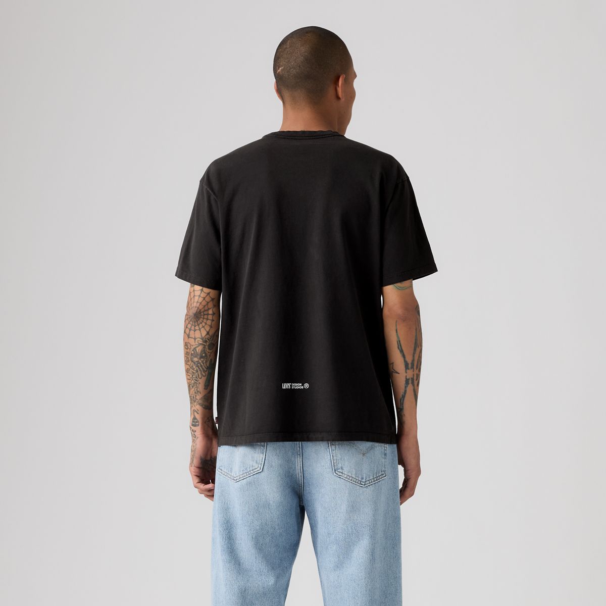 Relaxed Vintage Graphic T-Shirt — Super Bloom Jet Black - Black