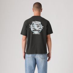 Vintage Graphic T-Shirt — Live Listening Sessions Jet Black - Black 4