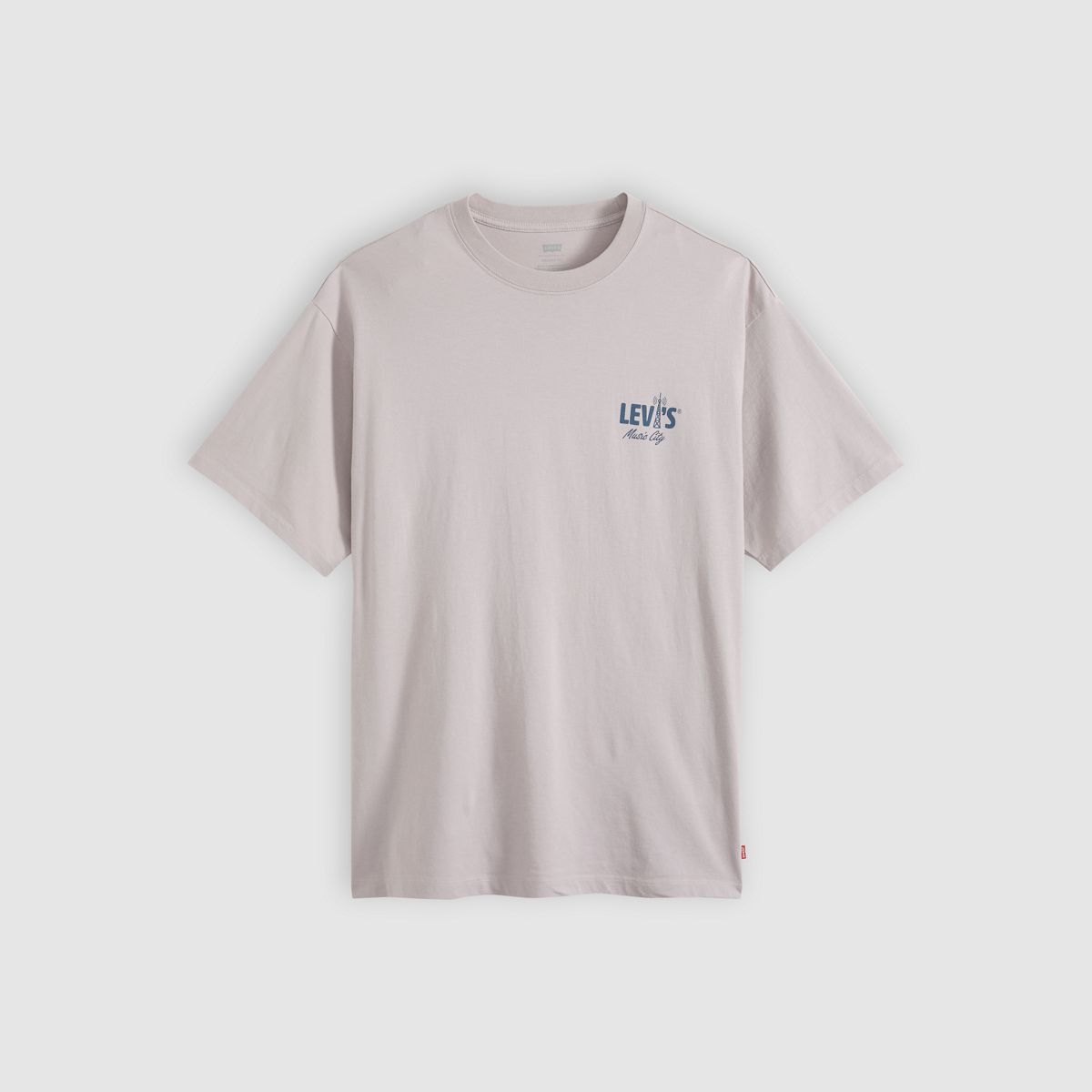 Relaxed Vintage Graphic T-Shirt — Music City Cloud Grey - Grey