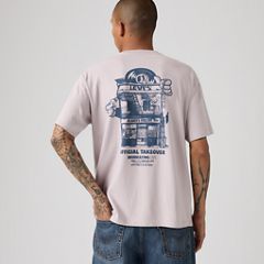 Relaxed Vintage Graphic T-Shirt — Music City Cloud Grey - Grey 1