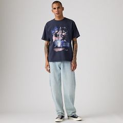 Vintage Graphic T-Shirt — Lone Wolf Nightfall Navy - Blue 2