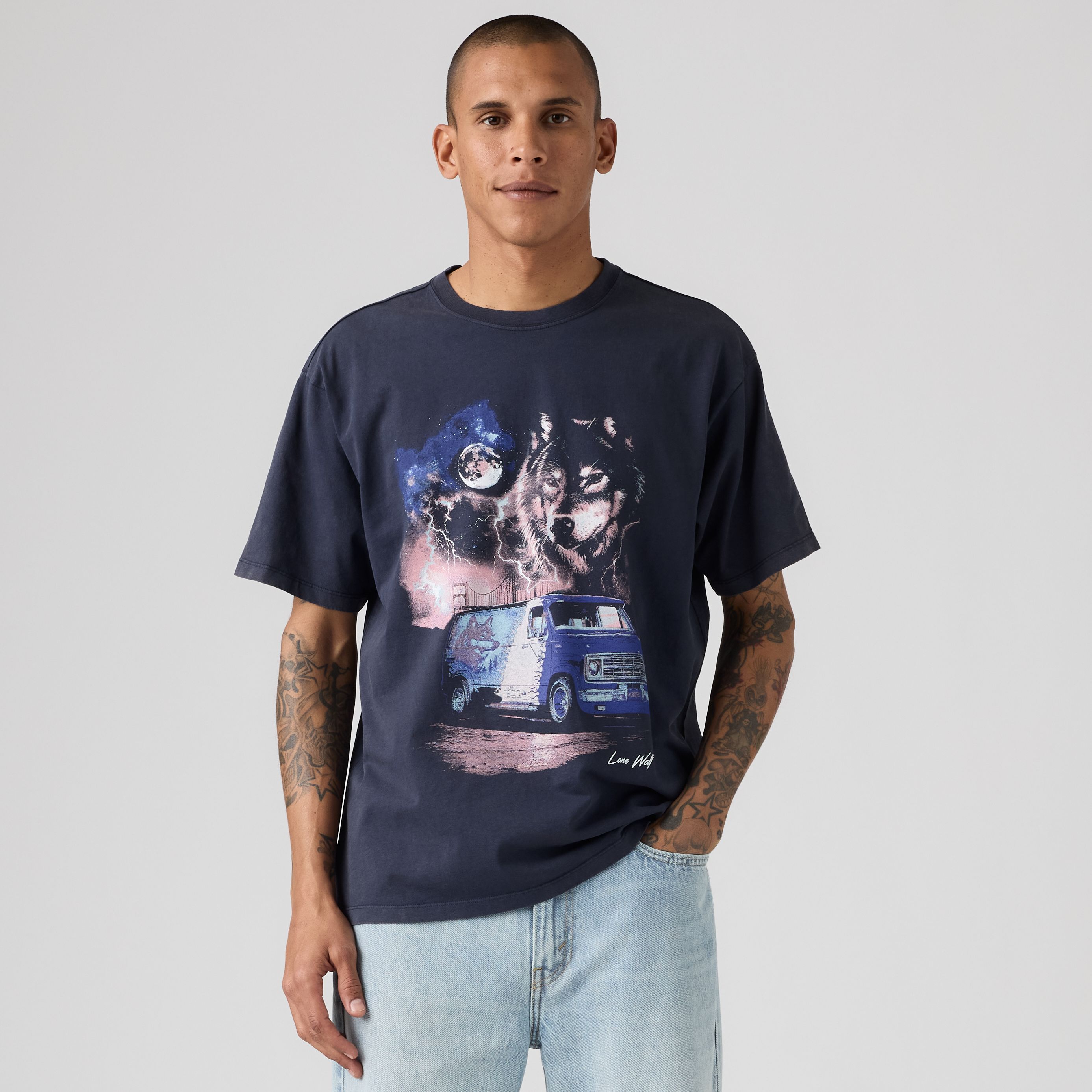 Graphic Vintage Fit Tee 1