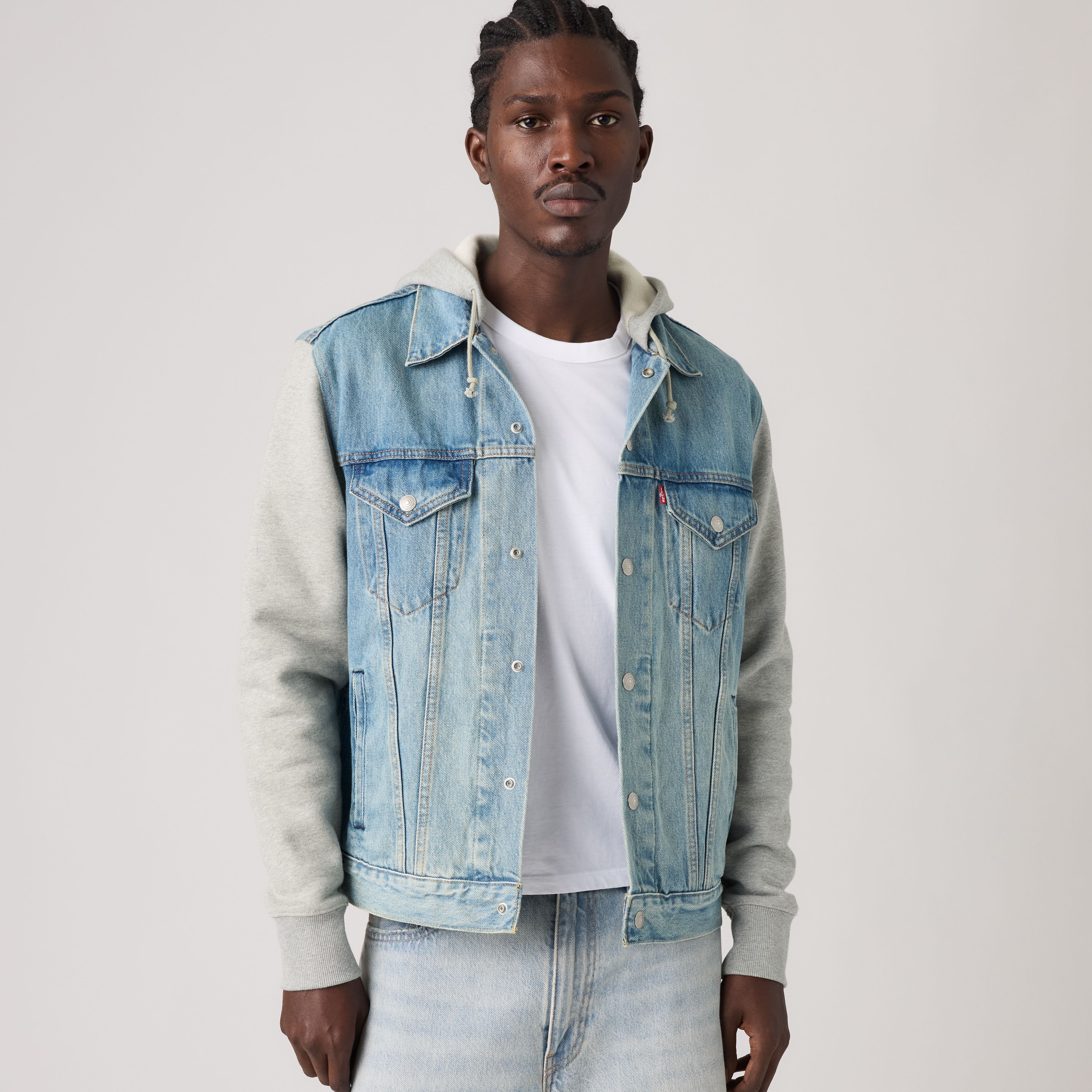 Hybrid Hoodie Trucker Jacket 1