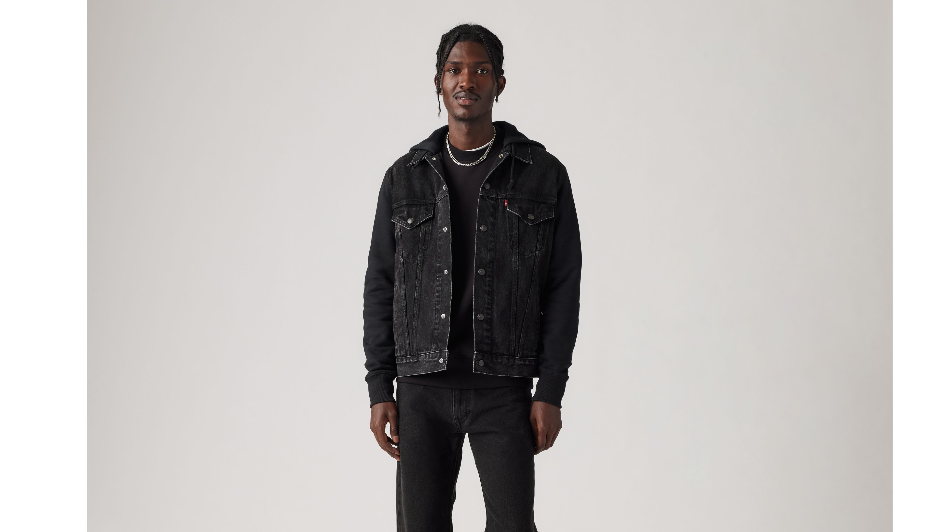 Hybrid Hoodie Trucker Jacket