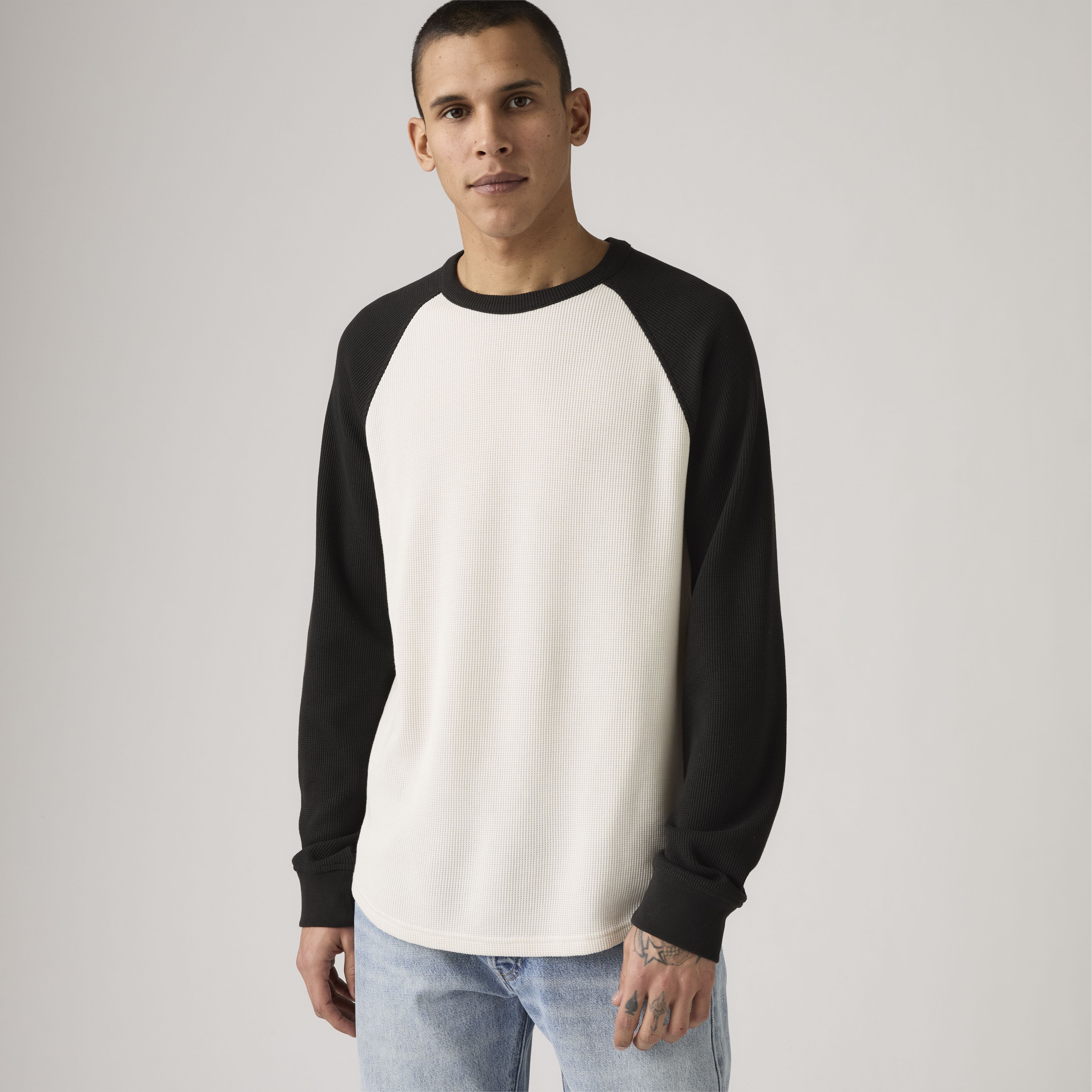 Thermal Raglan Crewneck T-Shirt 1
