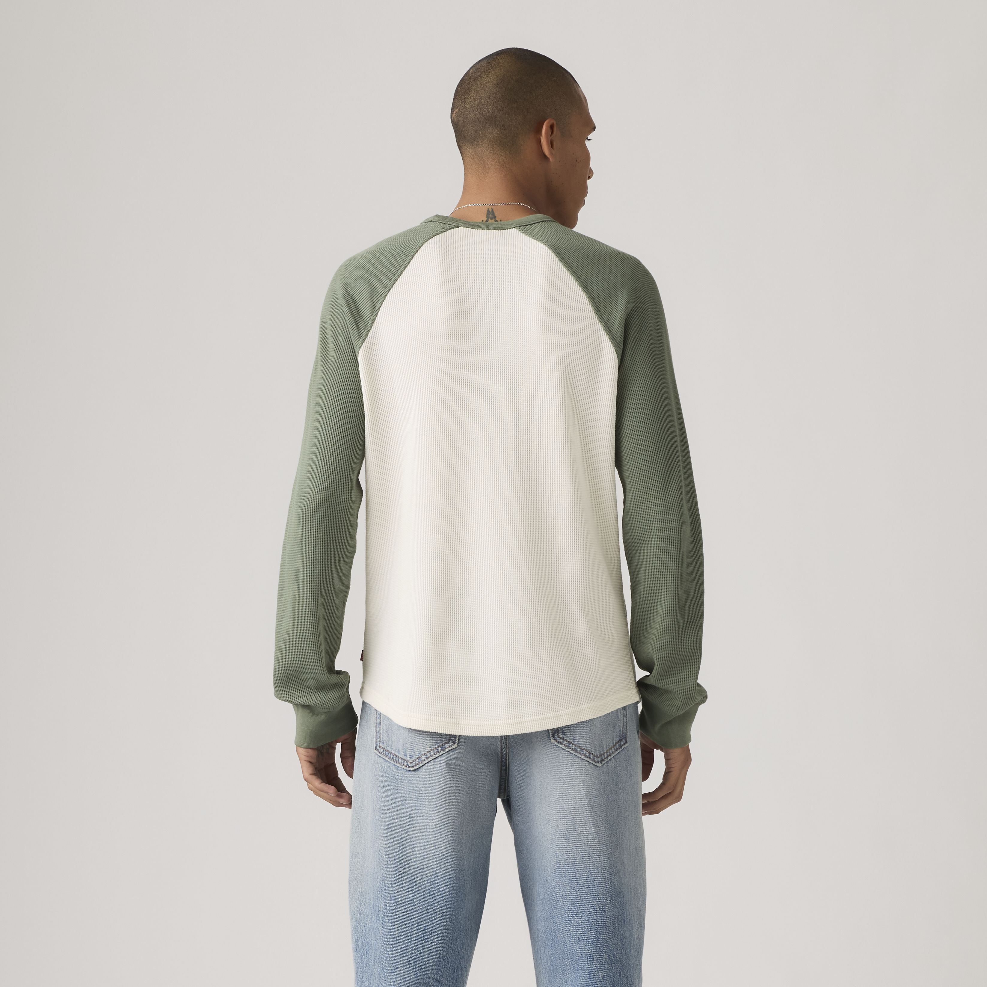 Thermal Raglan Crewneck T-shirt - Green | Levi's® US