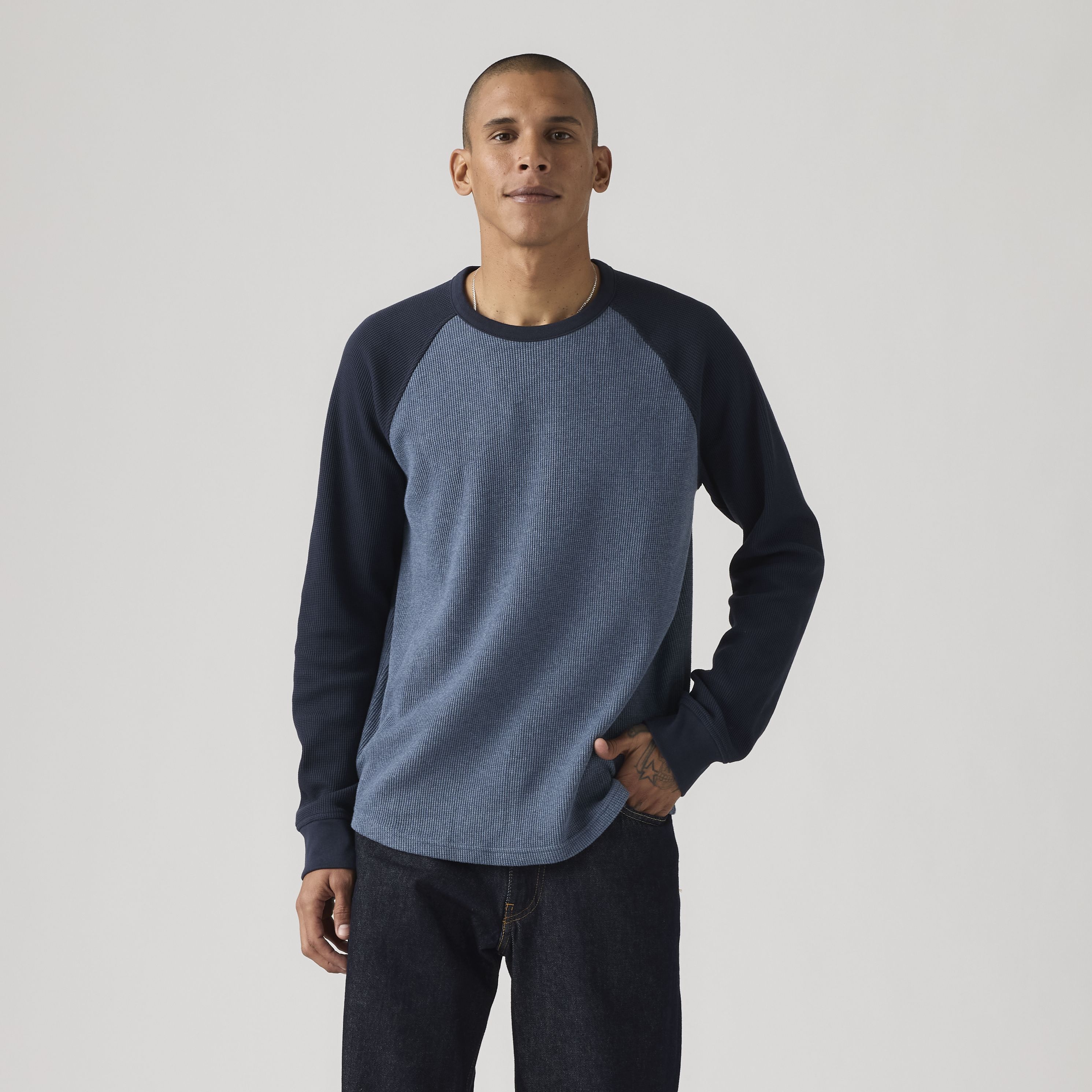 Thermal Raglan Crewneck T-Shirt 8