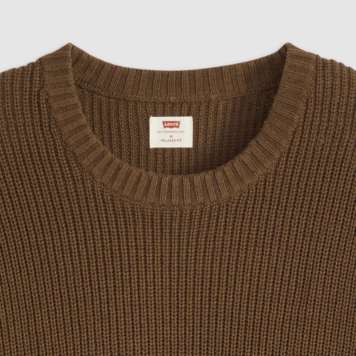 Alamo Crewneck Sweater — Lysander Stripe Bracken - Brown