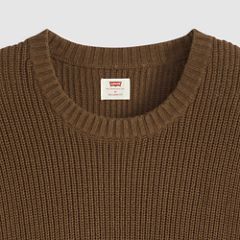 Alamo Crewneck Sweater — Lysander Stripe Bracken - Brown 6