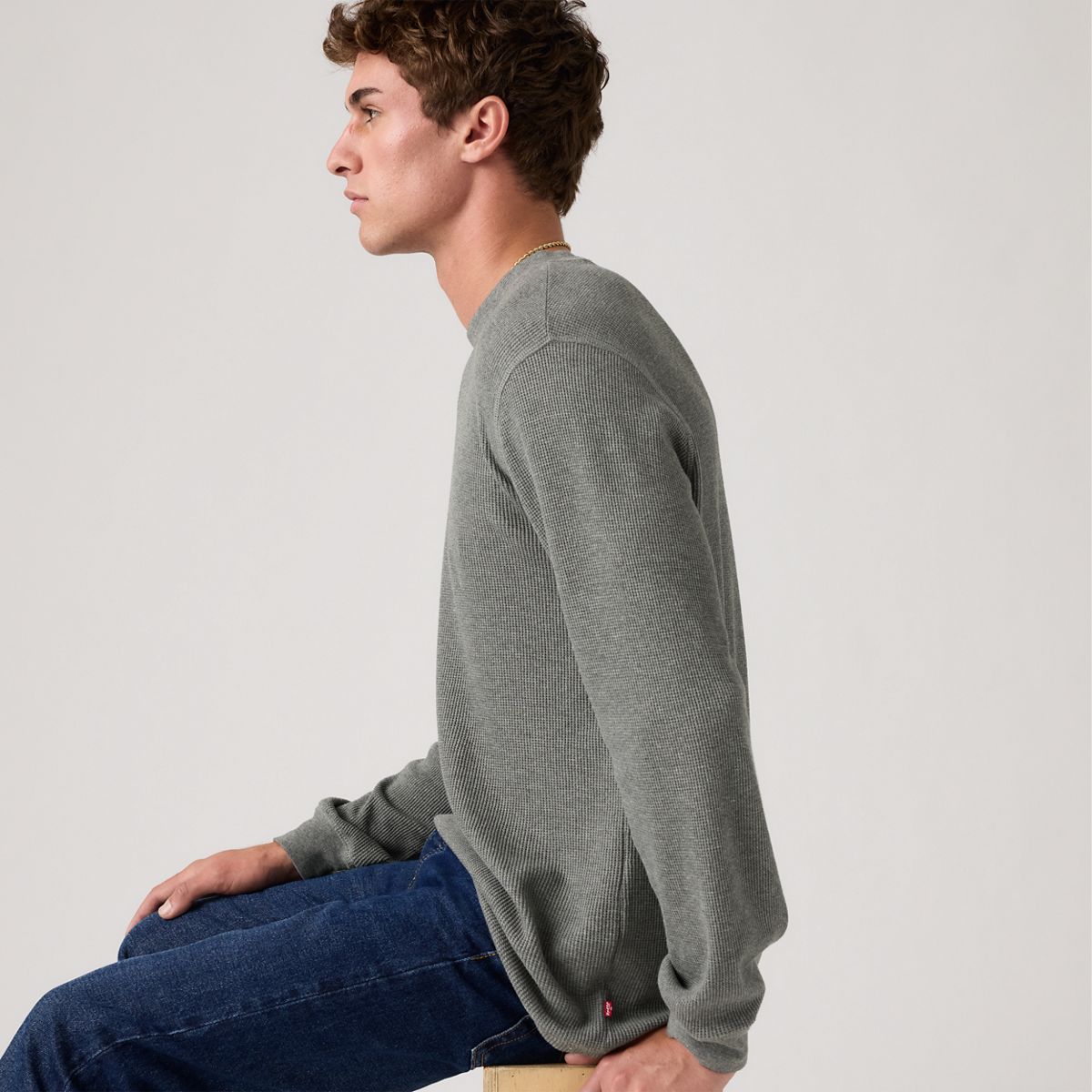 Standard Long-Sleeve Thermal — Chisel Grey Heather - Grey