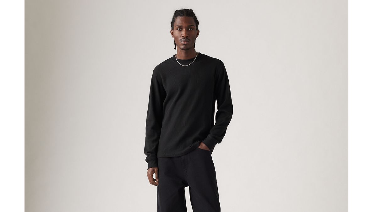 Standard Long-Sleeve Thermal — Mineral Black - Black