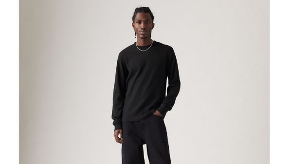 Standard Long-Sleeve Thermal — Mineral Black - Black