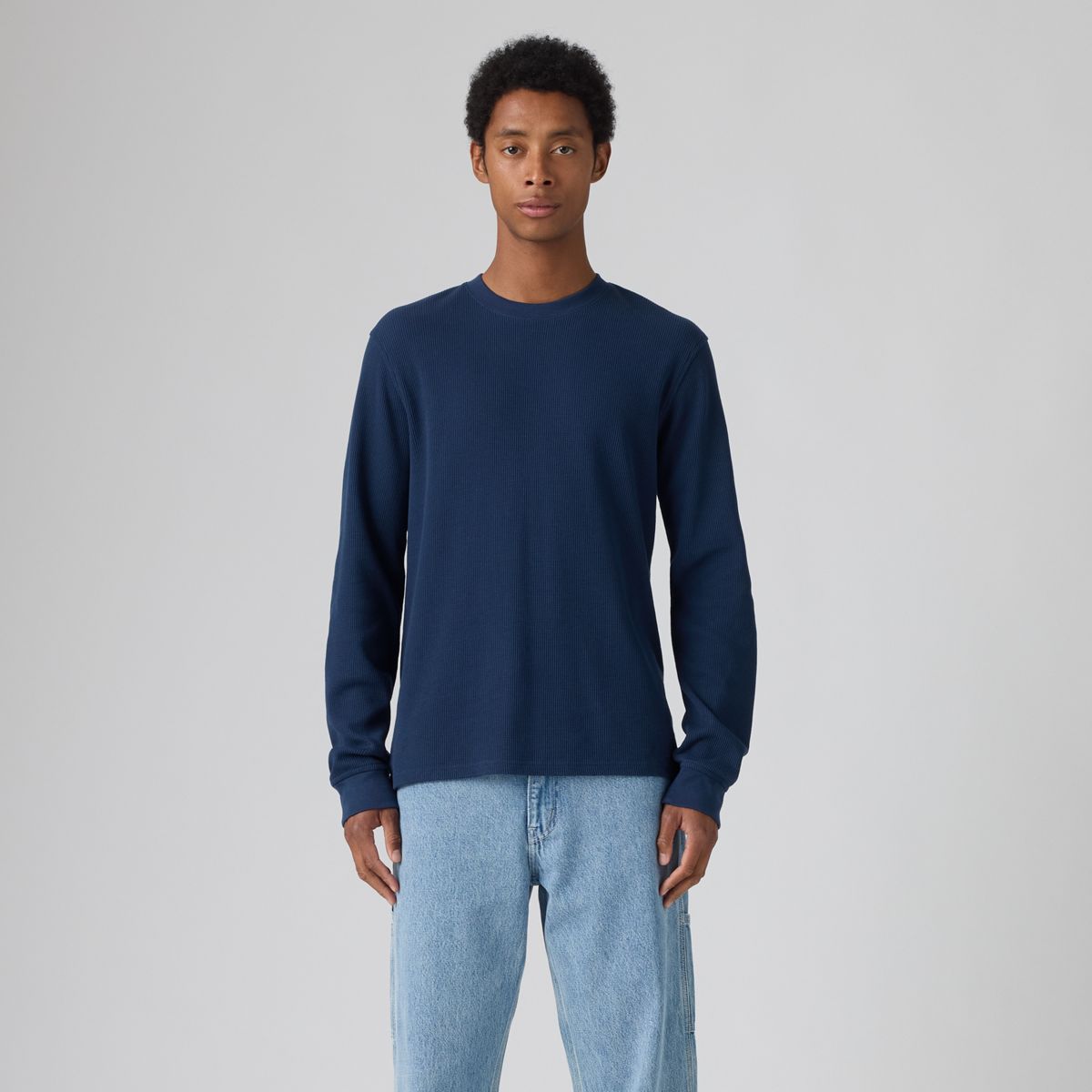 Standard Long-Sleeve Thermal — Blue - Blue