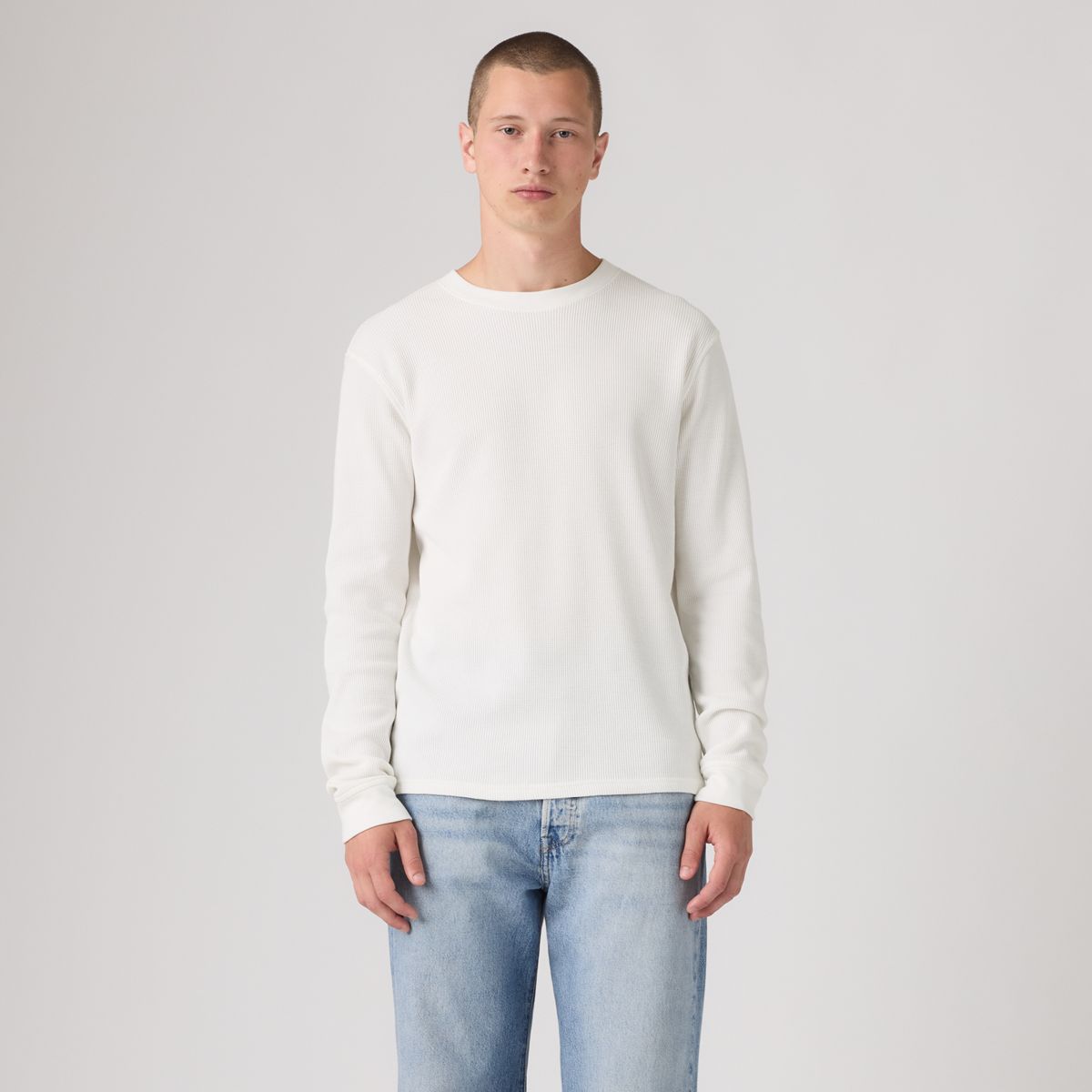 Standard Long-Sleeve Thermal — Egret - White