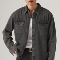 Relaxed Fit Western Shirt — Night Shadow Black Wash - Black 4