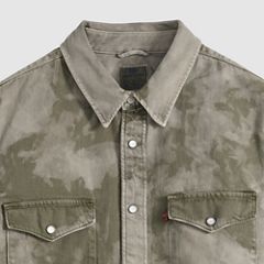 Relaxed Fit Western Shirt — Camo Avenue Western - Green 6