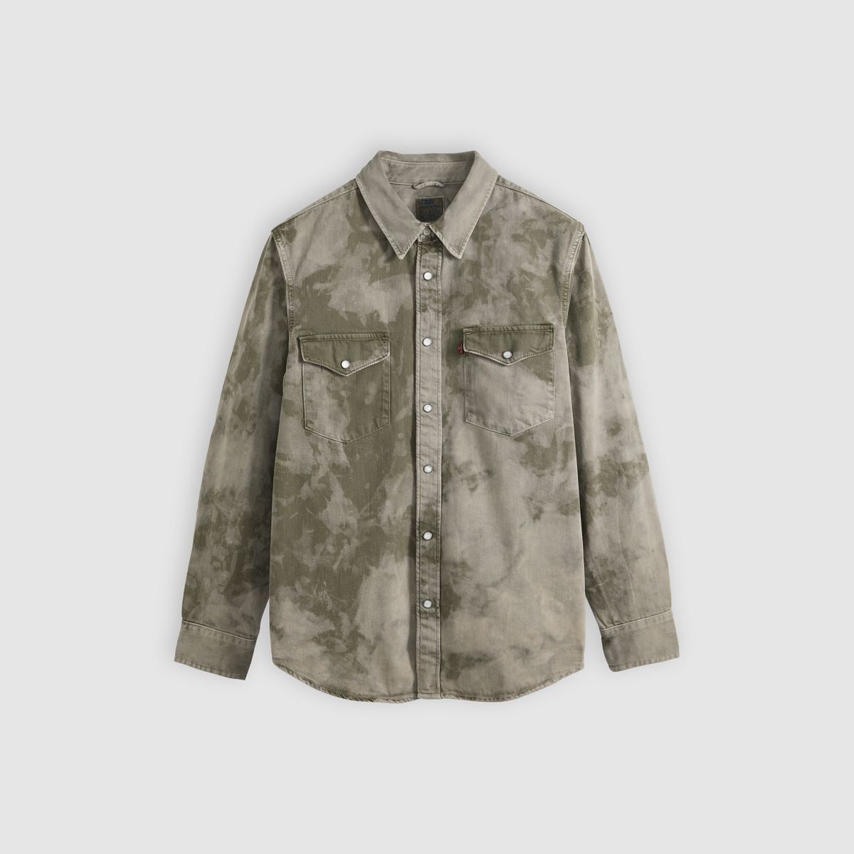 Relaxed Fit Western Shirt — Camo Avenue Western - Green