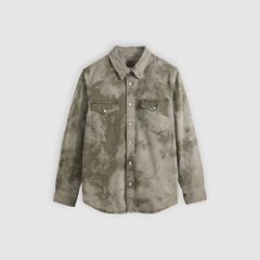 Relaxed Fit Western Shirt — Camo Avenue Western - Green 5