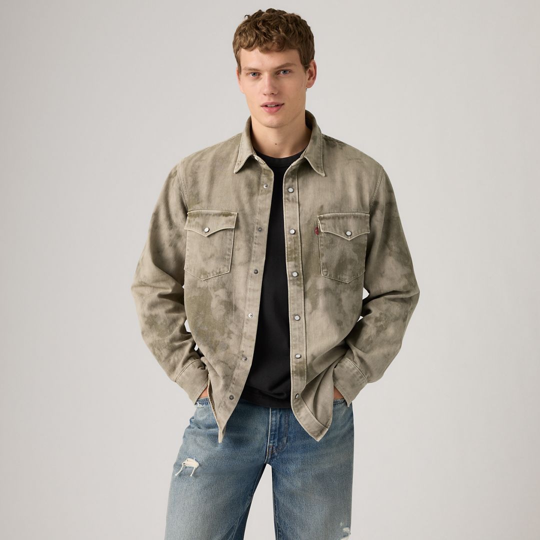 Levi's Relaxed Fit Western Shirt Chambray - Men's