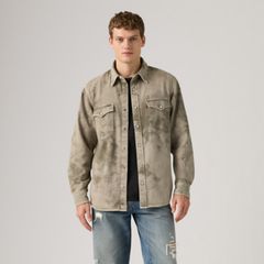 Relaxed Fit Western Shirt — Camo Avenue Western - Green 3