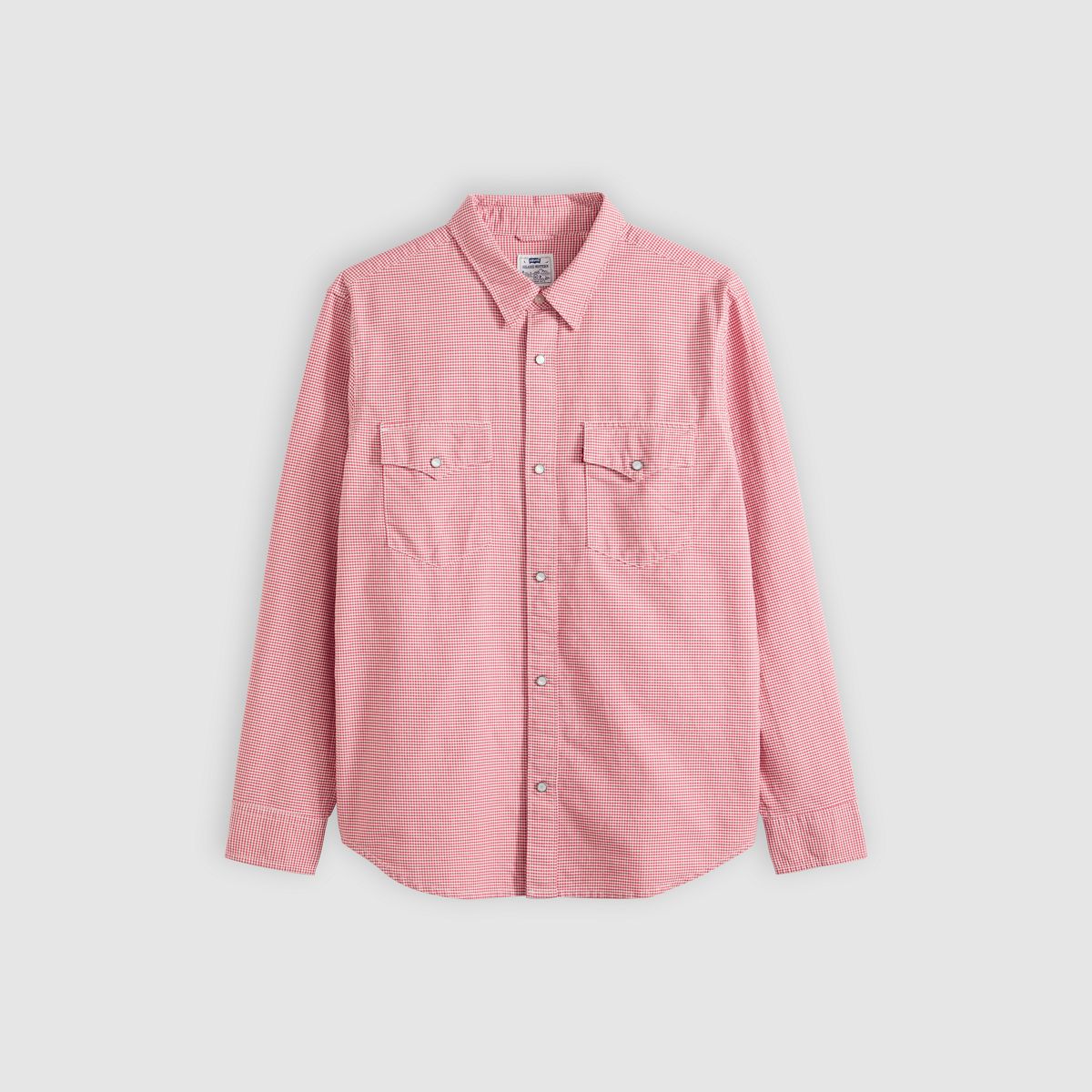 Relaxed Fit Western Shirt — Llewelyn Plaid Chrysanthemum - Red