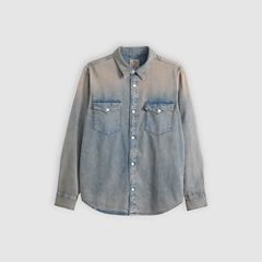 Relaxed Fit Western Shirt — Sunset Drives - Blue 5
