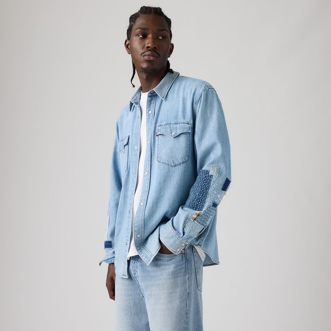 Levi's Relaxed Fit Western Shirt Chambray - Men's