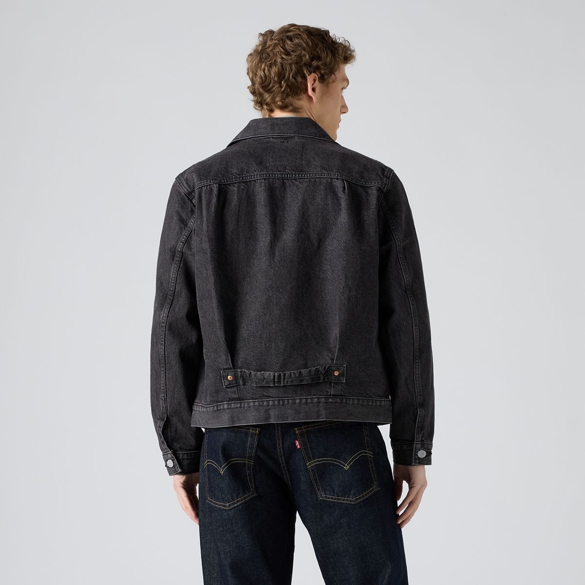 Type I Denim Trucker Jacket — Midnight Harvest - Black