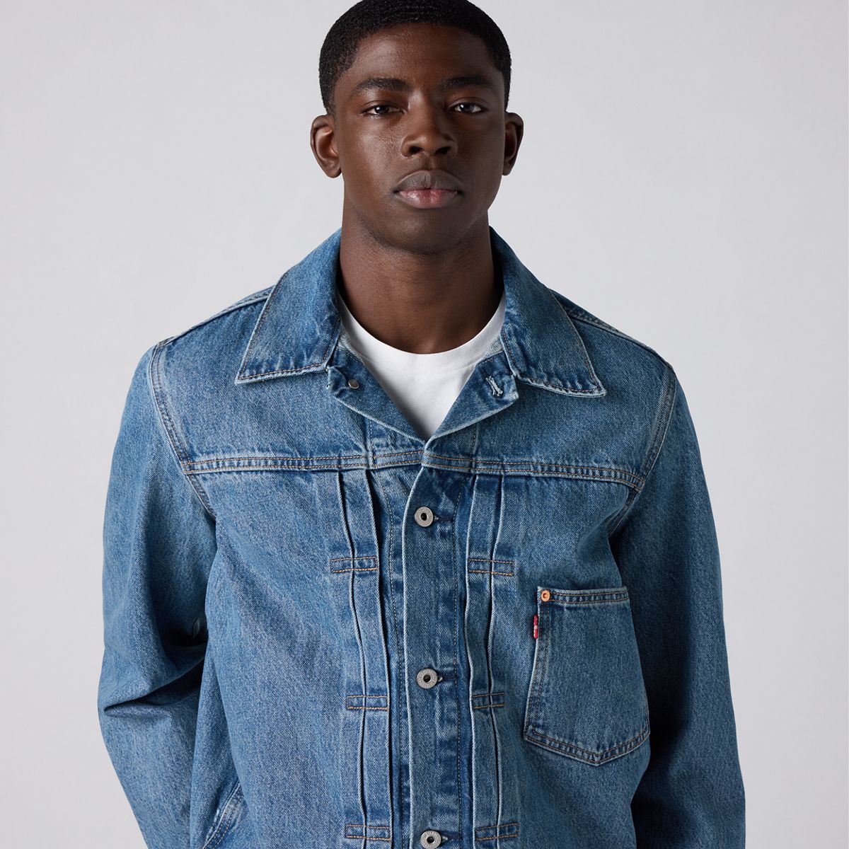 Type I Denim Trucker Jacket — Dancing Queen - Medium Wash