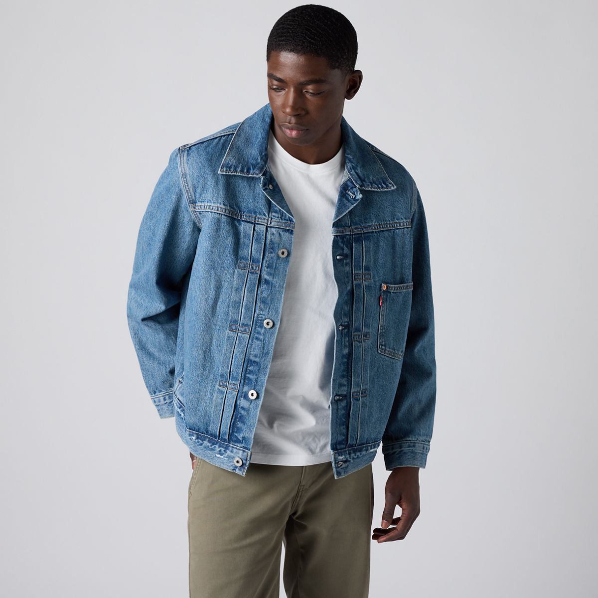 Type I Denim Trucker Jacket — Dancing Queen - Medium Wash