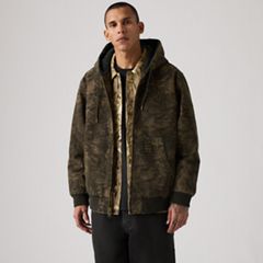 Potrero Canvas Hoodie — Raleigh Camo Dark Olive - Green 1