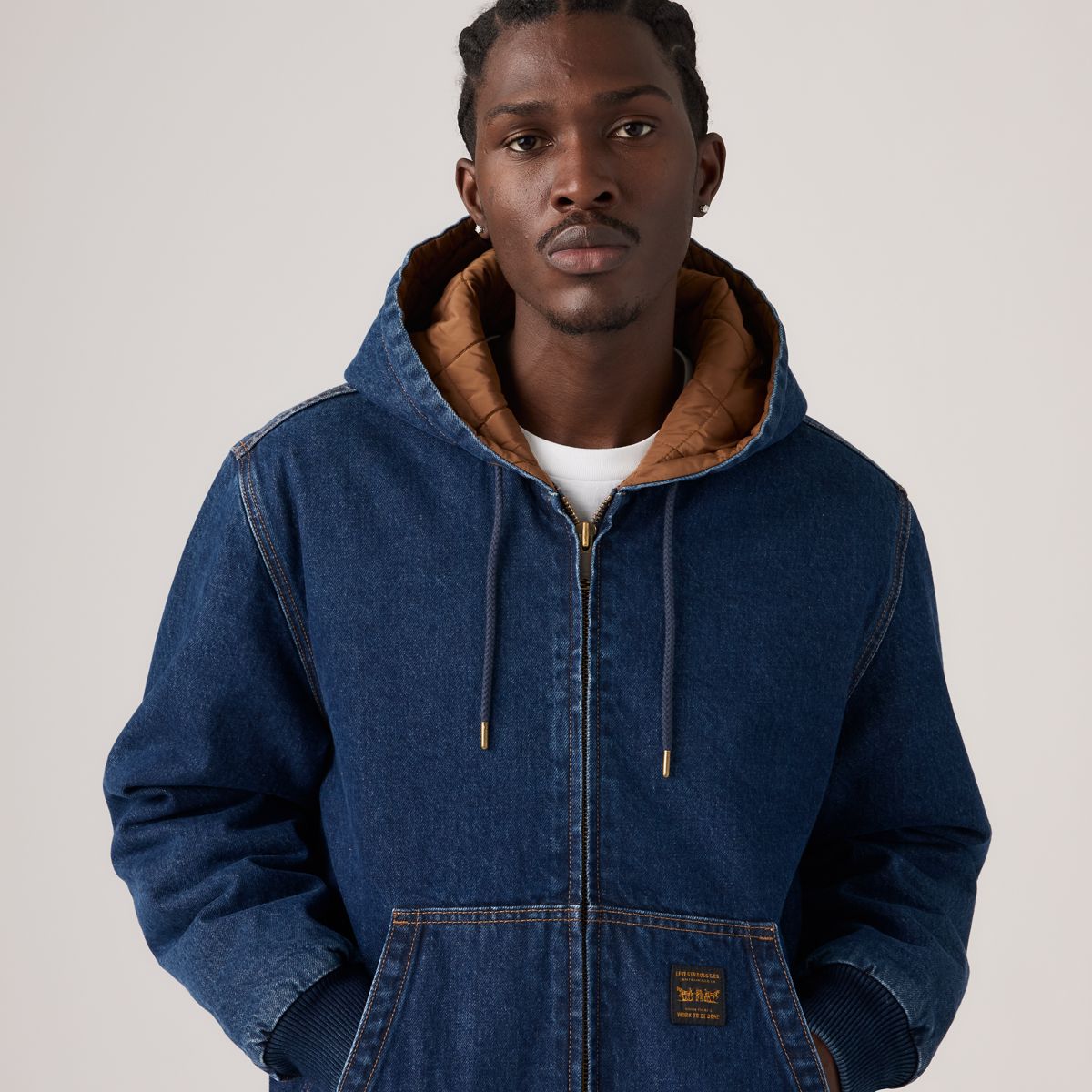 Potrero Canvas Hoodie — Turn Me Up - Dark Wash