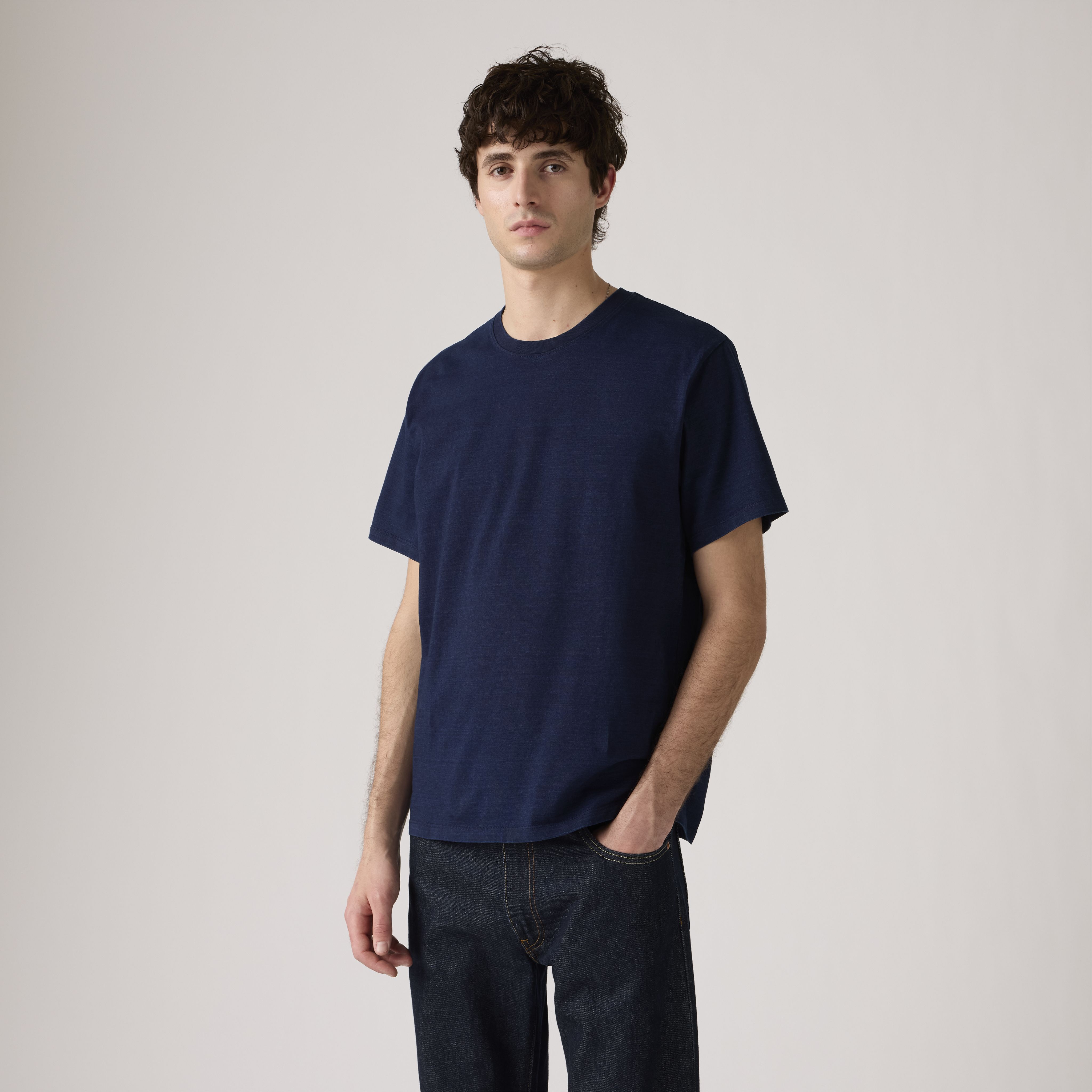 Indigo Dye Essential T-Shirt 1