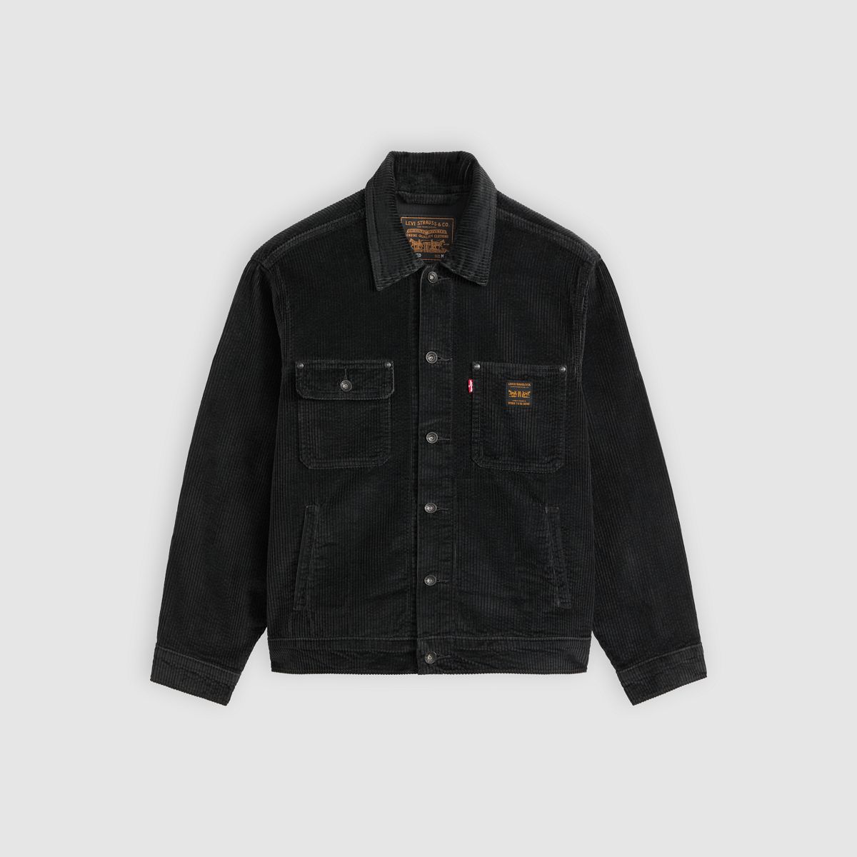 Sunrise Corduroy Jacket — Perfect Storm - Black