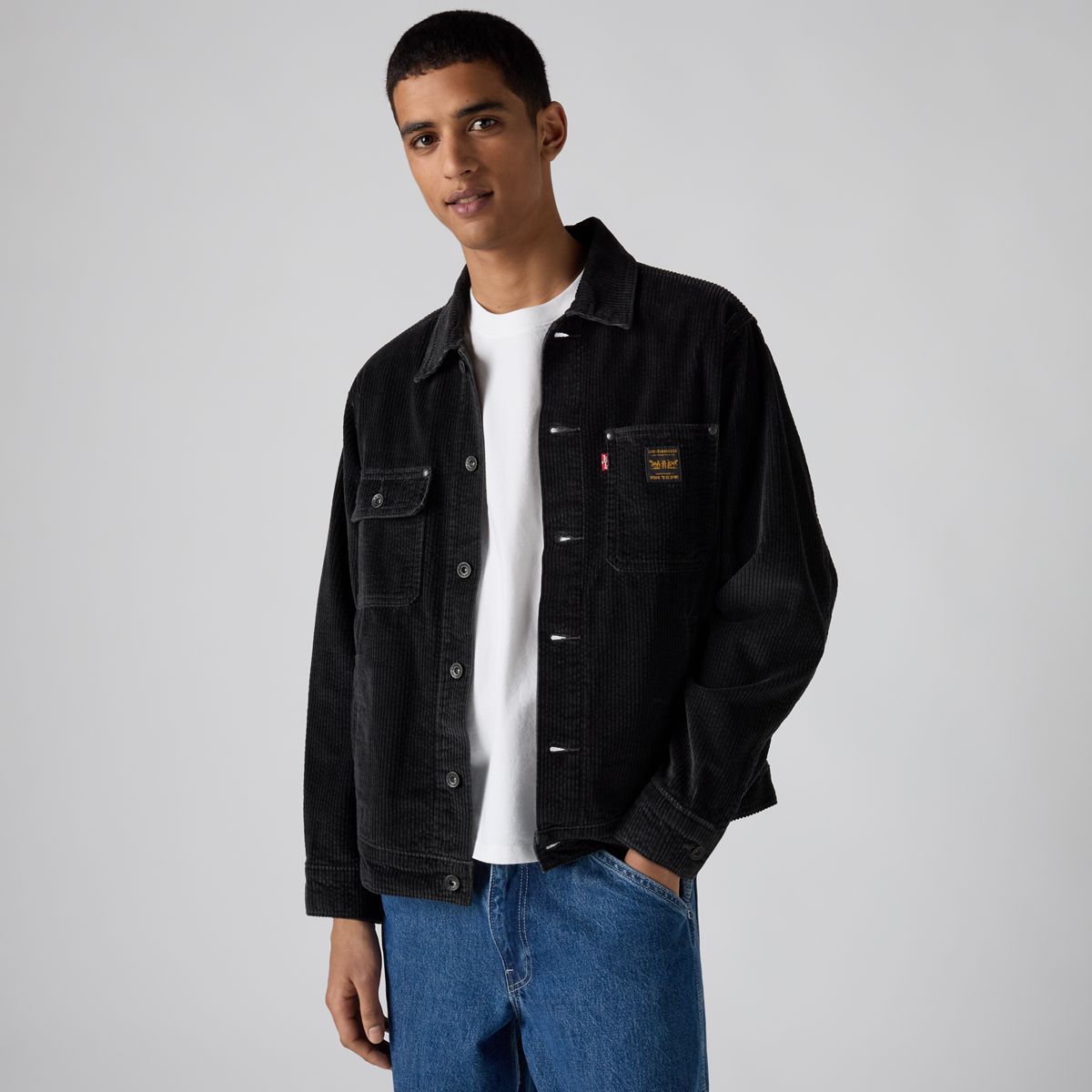 Sunrise Corduroy Jacket — Perfect Storm - Black