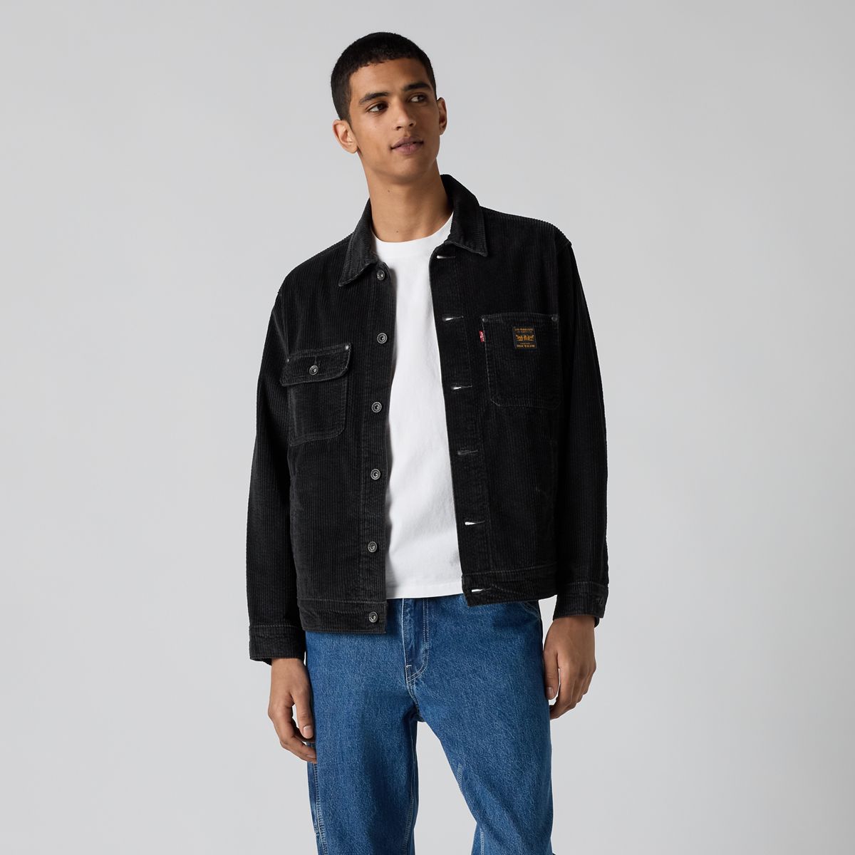 Sunrise Corduroy Jacket — Perfect Storm - Black