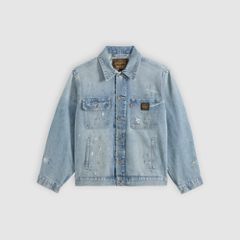 Sunrise Denim Trucker Jacket — Diving Ducks Distressed - Medium Wash 5