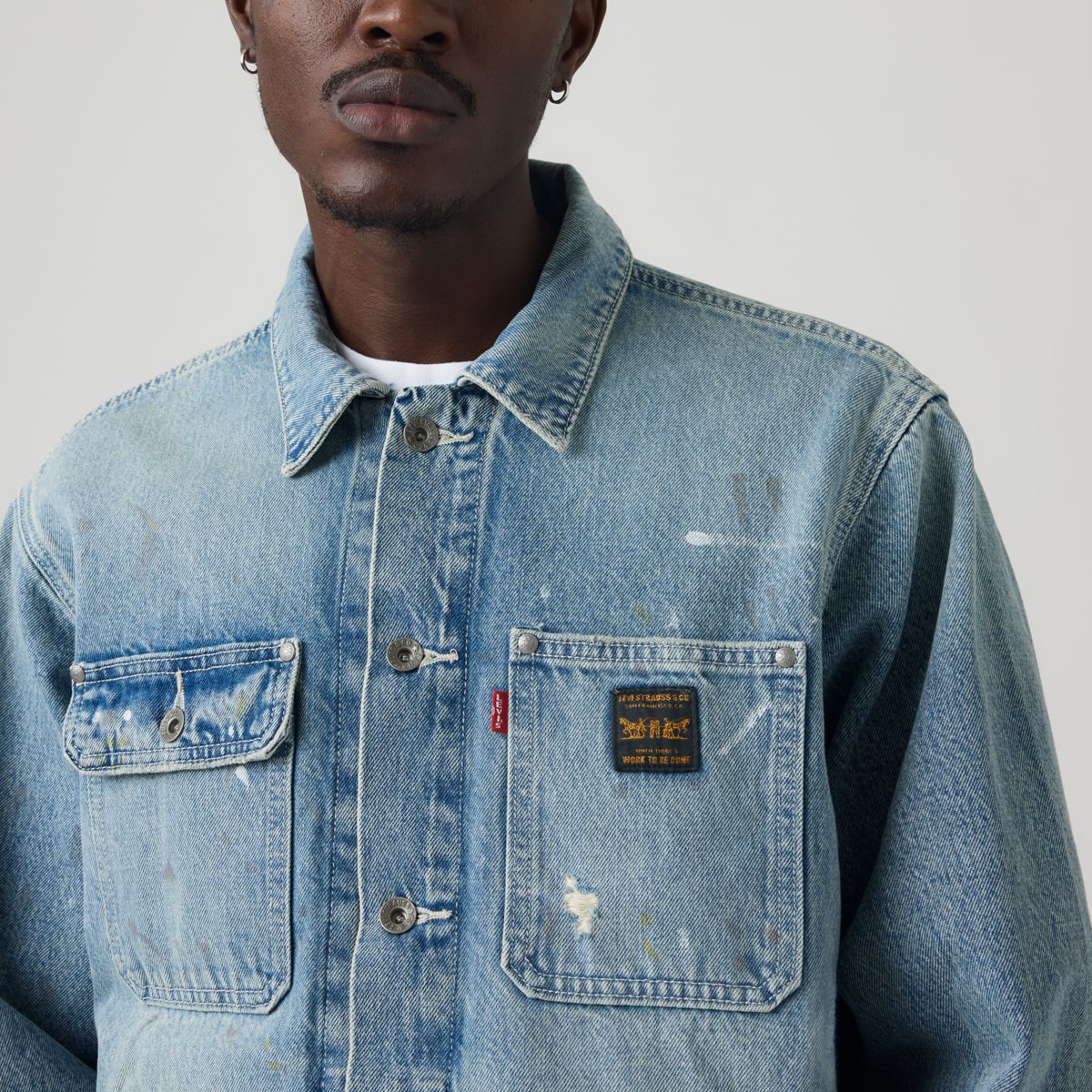 Sunrise Denim Trucker Jacket — Diving Ducks Distressed - Medium Wash
