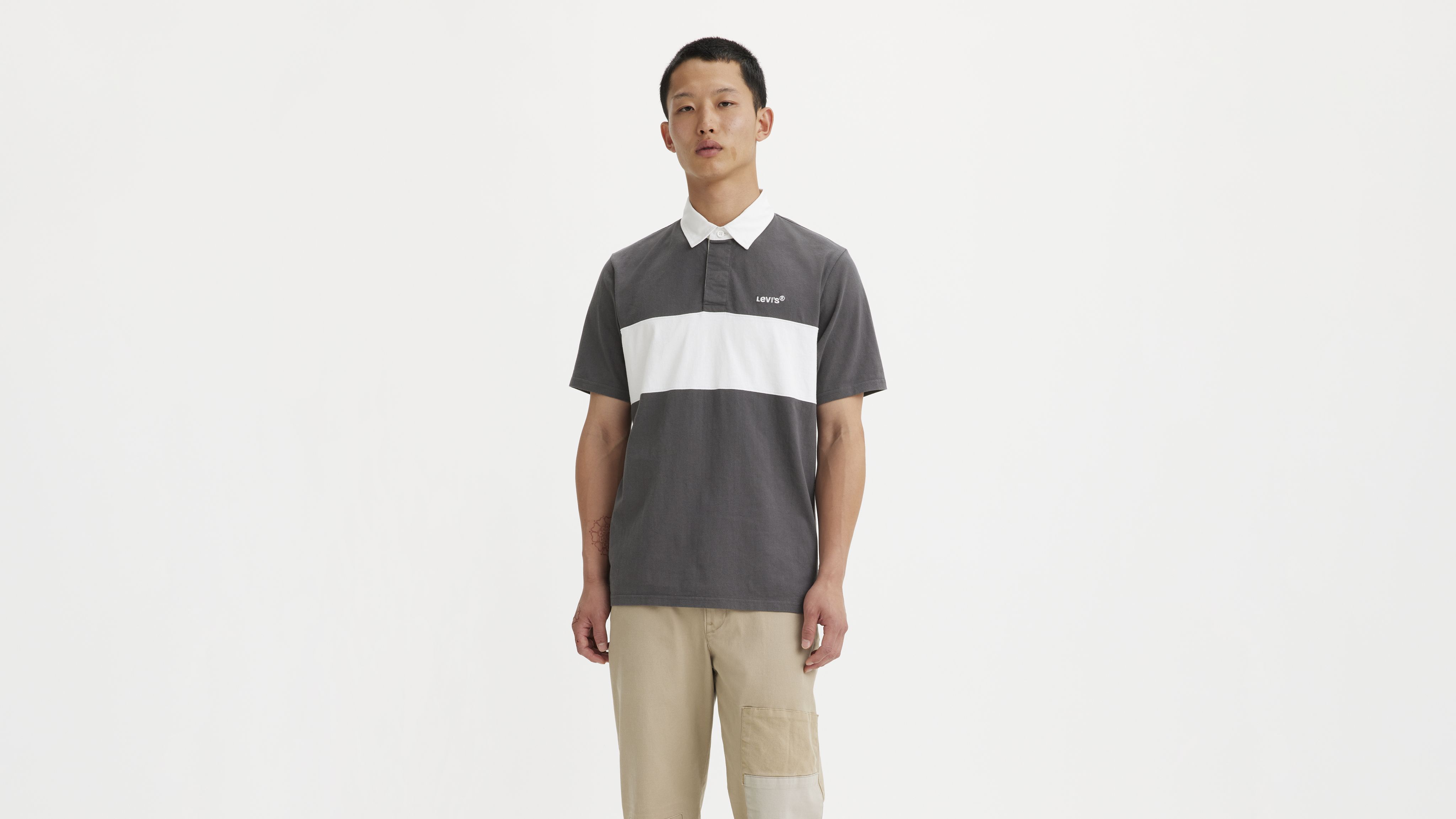 Short Sleeve Union Blocked Rugby Shirt 2